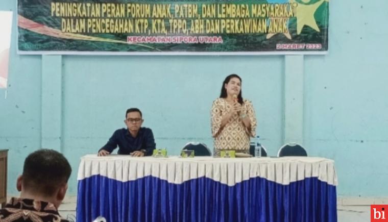 Dinsos Mentawai Sosialisasi Penekanan Kekerasan Terhadap Anak dan Perempuan