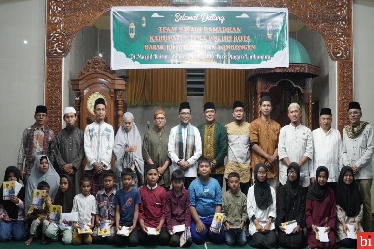 Dipimpin Bupati Safaruddin, TSR I Pemkab Limapuluh Kota Safari di Masjid Baiturahman