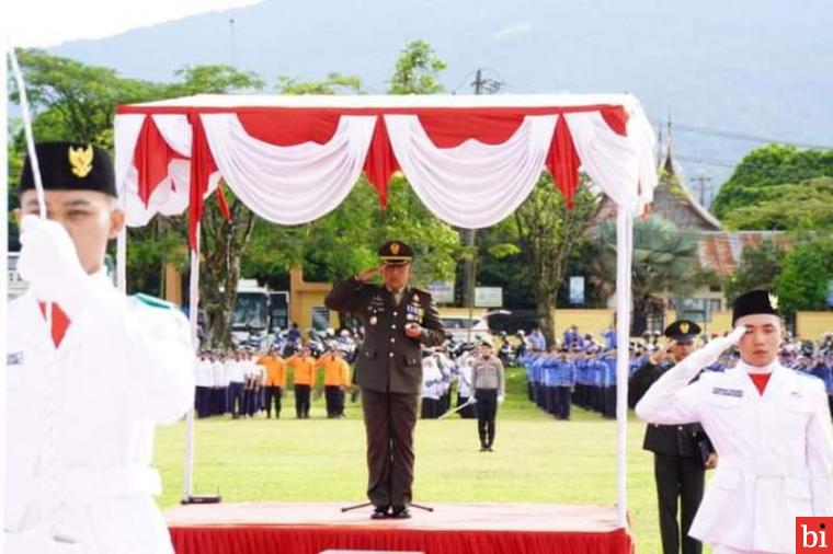 Dipimpin Komandan Secata B, Upacara Hari Lahir Pancasila Berlangsung Khidmat