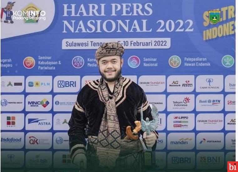 Diserahkan Presiden Secara Virtual, Wako Fadly Amran Terima Anugerah Kebudayaan PWI