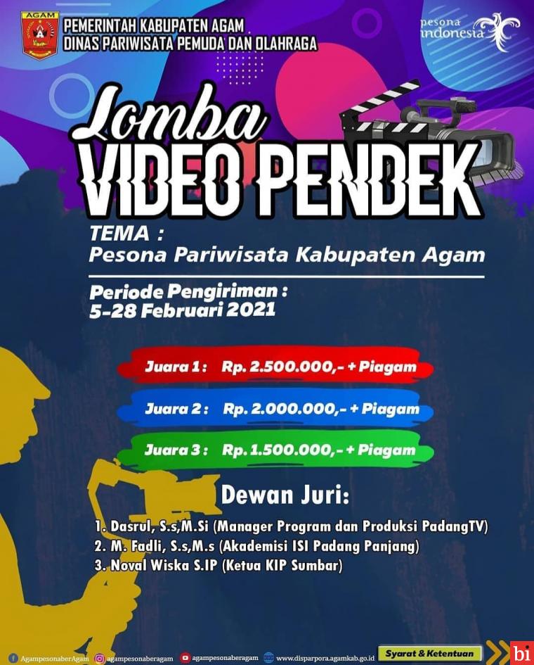 Disparpora Agam Gelar Lomba Fotografi dan Video Pendek Pesona Pariwisata