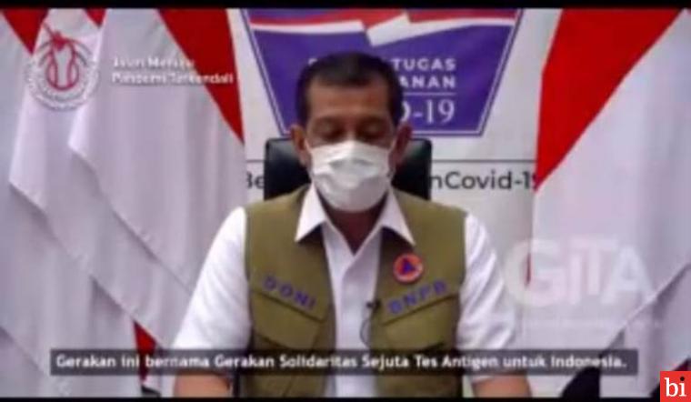 Doni Monardo Sebut Cegah Corona Bisa Melalui Gerakan Solidaritas Sejuta Tes Antigen