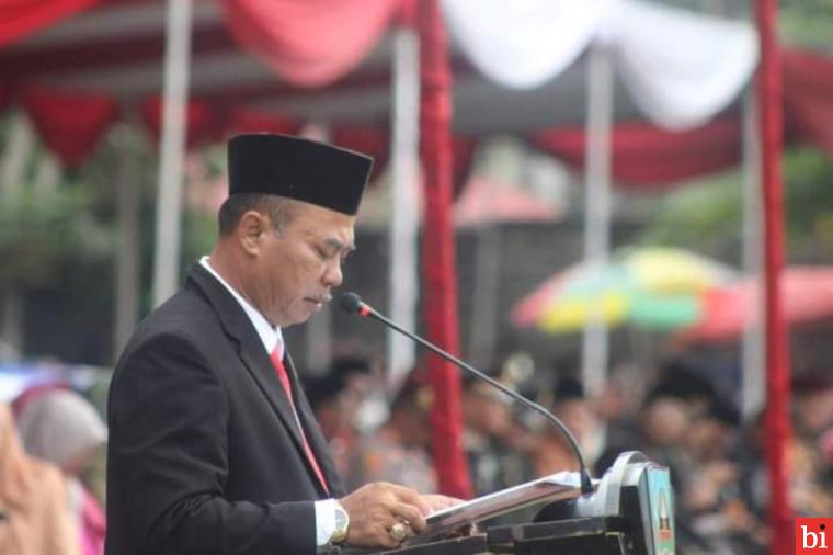 DPRD Kabupaten Dharmasraya Hadiri Upacara HUT Dharmasraya Ke-20