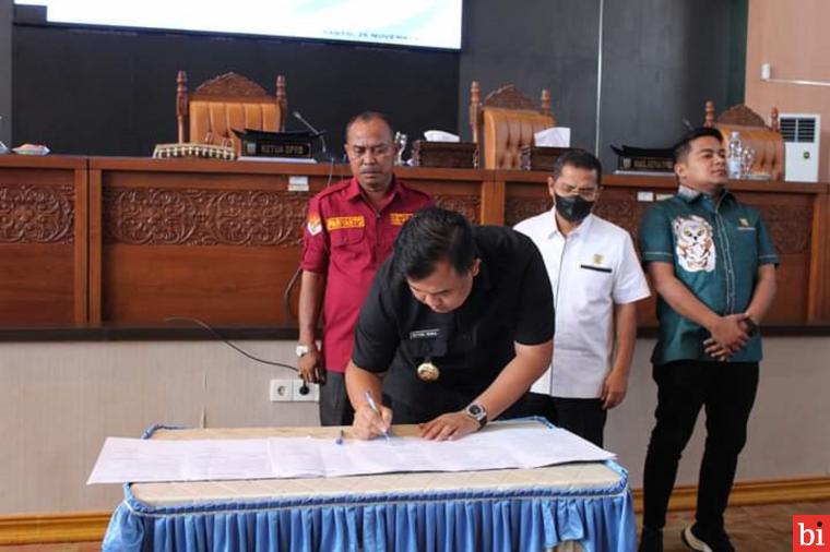 DPRD Kabupaten Dharmasraya Sepakati Program Pembentukan Peraturan Daerah Melalui Rapat...