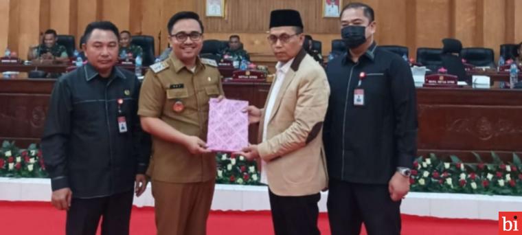 DPRD Terima Nota KUA dan PPAS R.APBD 2023 Pemkab Batu Bara