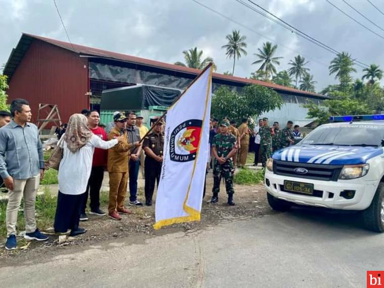 Dua Hari Jelang Pemilu, KPU Tanah Datar Mulai Distribusikan Logistik