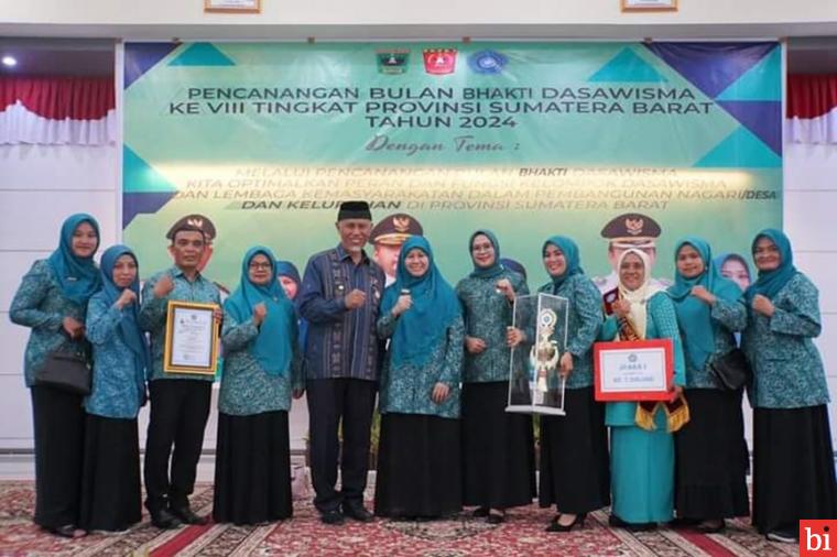 Dua Kali Berturut Turut, Padang Panjang Raih Juara 1 Dasawisma Berprestasi Tingkat Sumbar