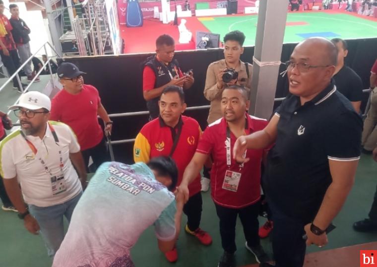 Duet Wakil Gubernur dan Ketua DPRD Sumbar Dukung Perjuangan Pesilat di Semifinal PON 2024