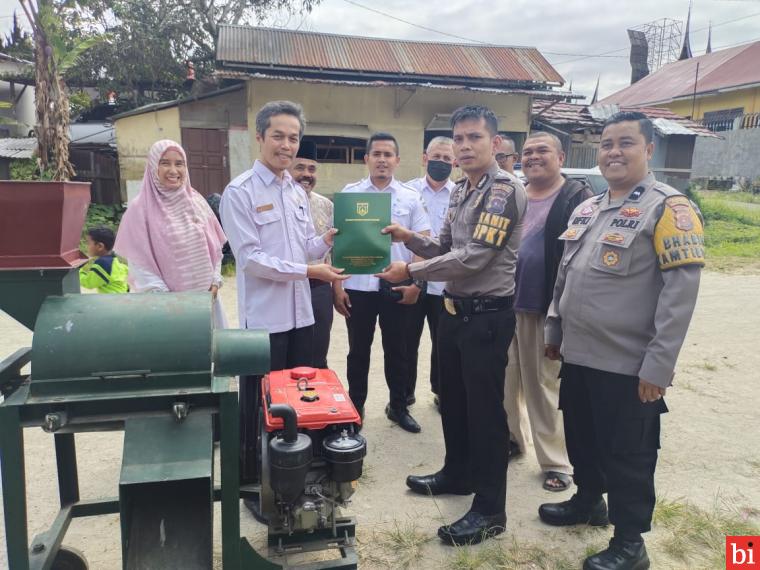 Dukung Budidaya Maggot Perkim LH Pinjamkan Alat Pencacah Sampah