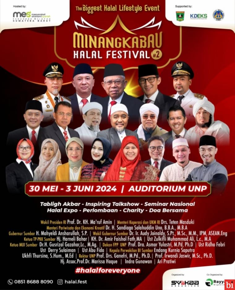 Event Halal Terbesar, Minangkabau Halal Festival akan Kembali Digelar di UNP