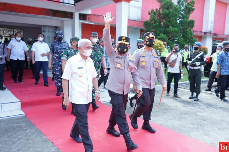 Forkopimda Dampingi Kapolda Sumut Pantau Vaksinasi Lansia Serentak di Asahan