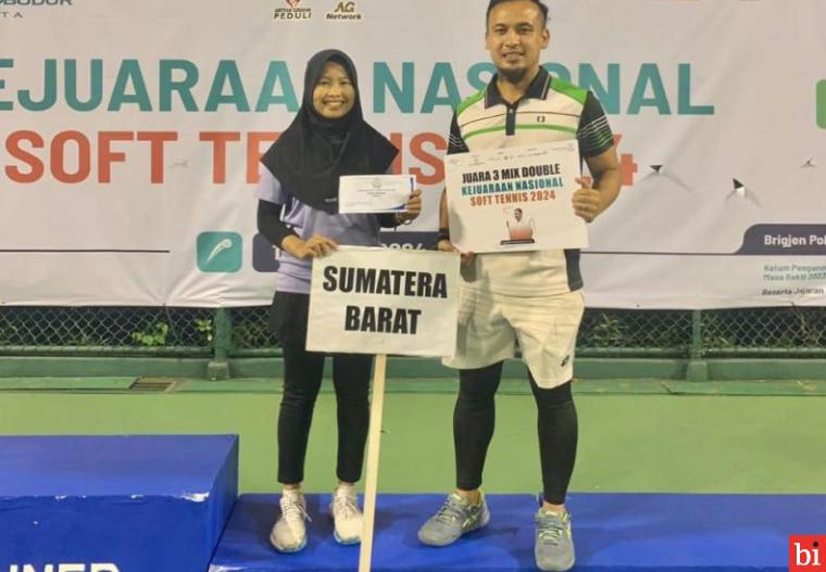 Fukratuz Zakiah, Atlet Binaan PT Semen Padang Sabet Juara III di Kejurnas Soft Tennis 2024