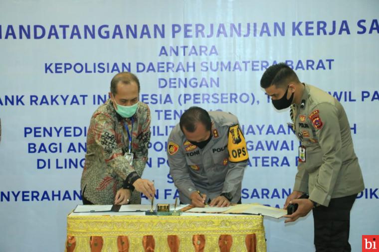 Gandeng BRI, Polda Sumbar Sediakan Fasilitas Biaya Rumah Anggota Polri