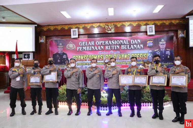 GO Bulanan, Sejumlah Polres Berprestasi Diganjar Penghargaan Polda Sumbar