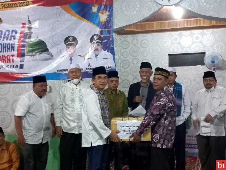 Gubernur Bawa Rombongan Safari Ramadan ke Masjid Taqwa Muhammadiyah Kampung Pinang Pasbar