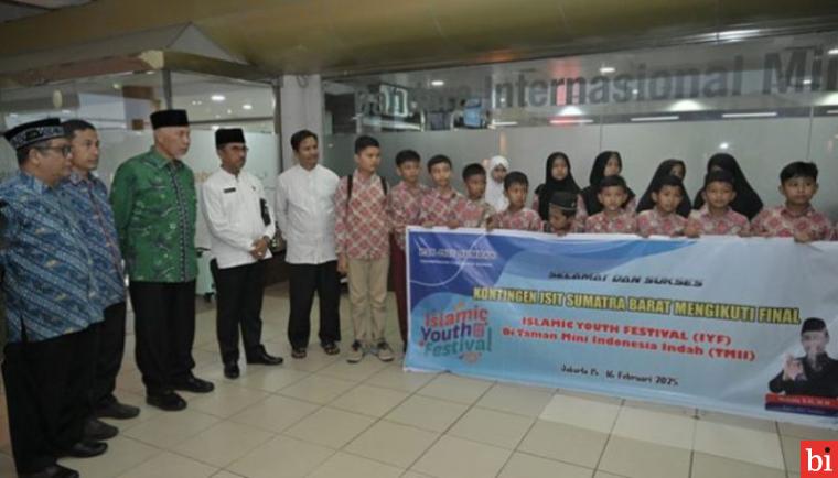 Gubernur Lepas Keberangkatan 22 Pelajar SD Kontingen JSIT Sumbar ke Ajang Islamic Youth...