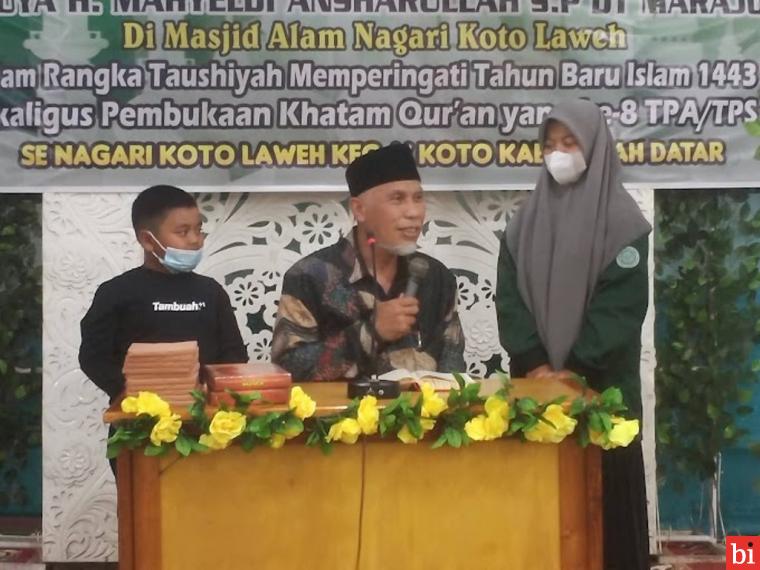 Gubernur Mahyeldi Ingatkan Kewajiban Untuk Menyiapkan Generasi Yang Kuat