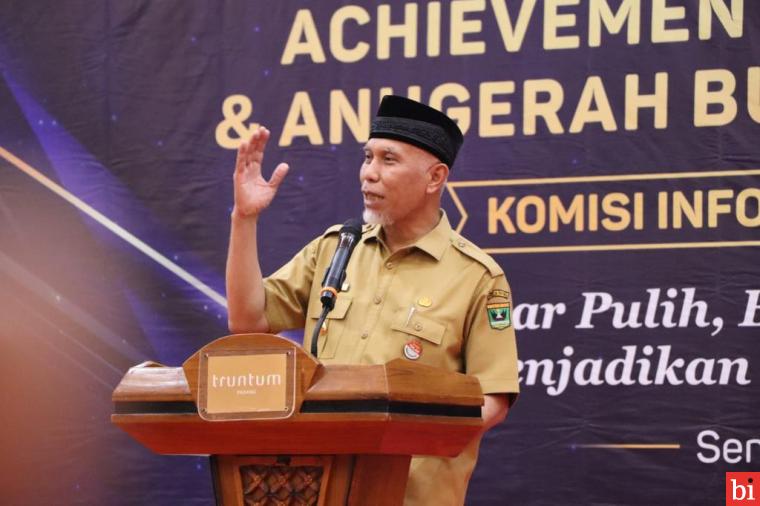 Gubernur Mahyeldi Minta Badan Publik Harus Serius dan Komit Terapkan Keterbukaan Informasi