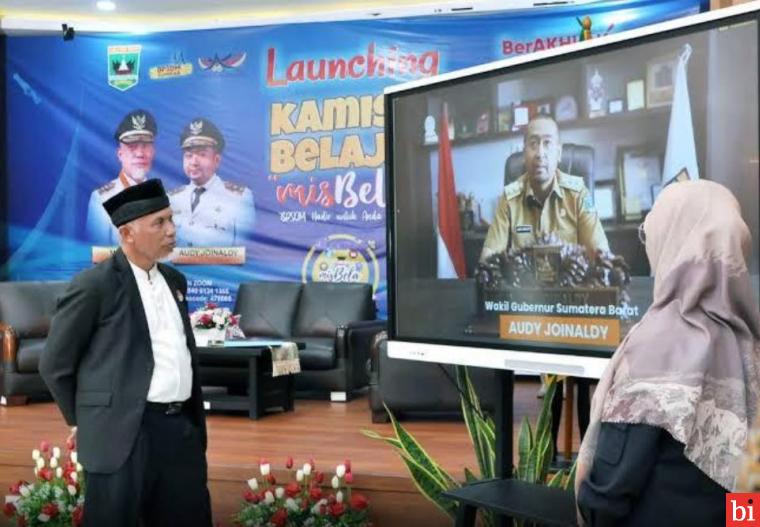 Gubernur Sumbar Resmikan Program Kamis Belajar Setiap Kamis Pagi