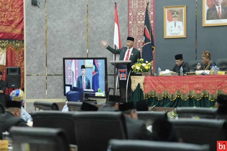 Hadiri HUT Kota Padang, Gubernur Mahyeldi Mengajak Seluruh Pihak Berbenah