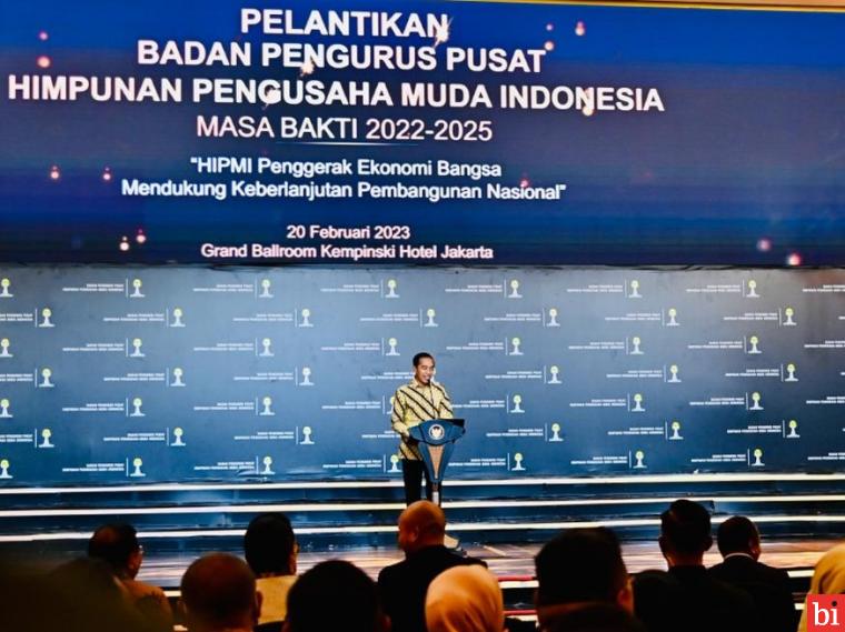 Hadiri Pelantikan BPP HIPMI, Presiden: Pengalaman di Lapangan Bentuk Pribadi Pengusaha...