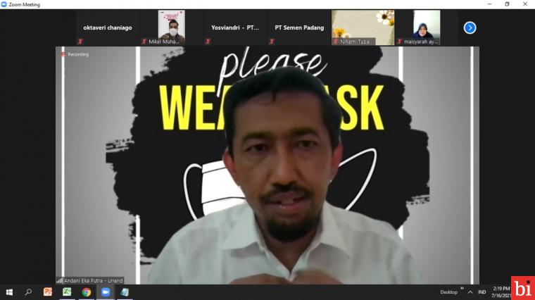 Hadirkan Dokter Andani, Semen Padang Gelar Webinar Waspada Covid-19 Varian Baru