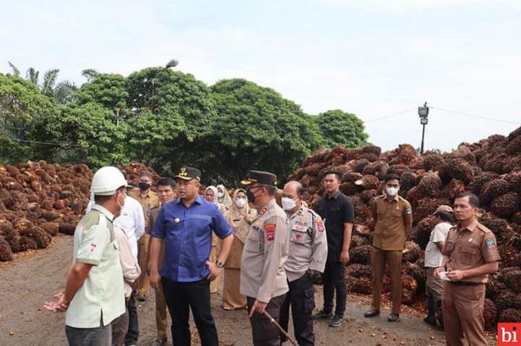 Harga TBS Anjlok, Bupati Sutan Riska dan Kapolres Dharmasraya Sidak ke Pabrik Sawit