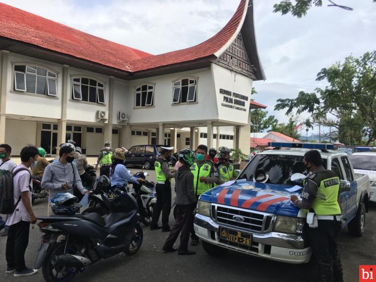 Hari Pertama Operasi Zebra Singgalang, Dirlantas Polresta Padang Jaring 100 Pelanggar