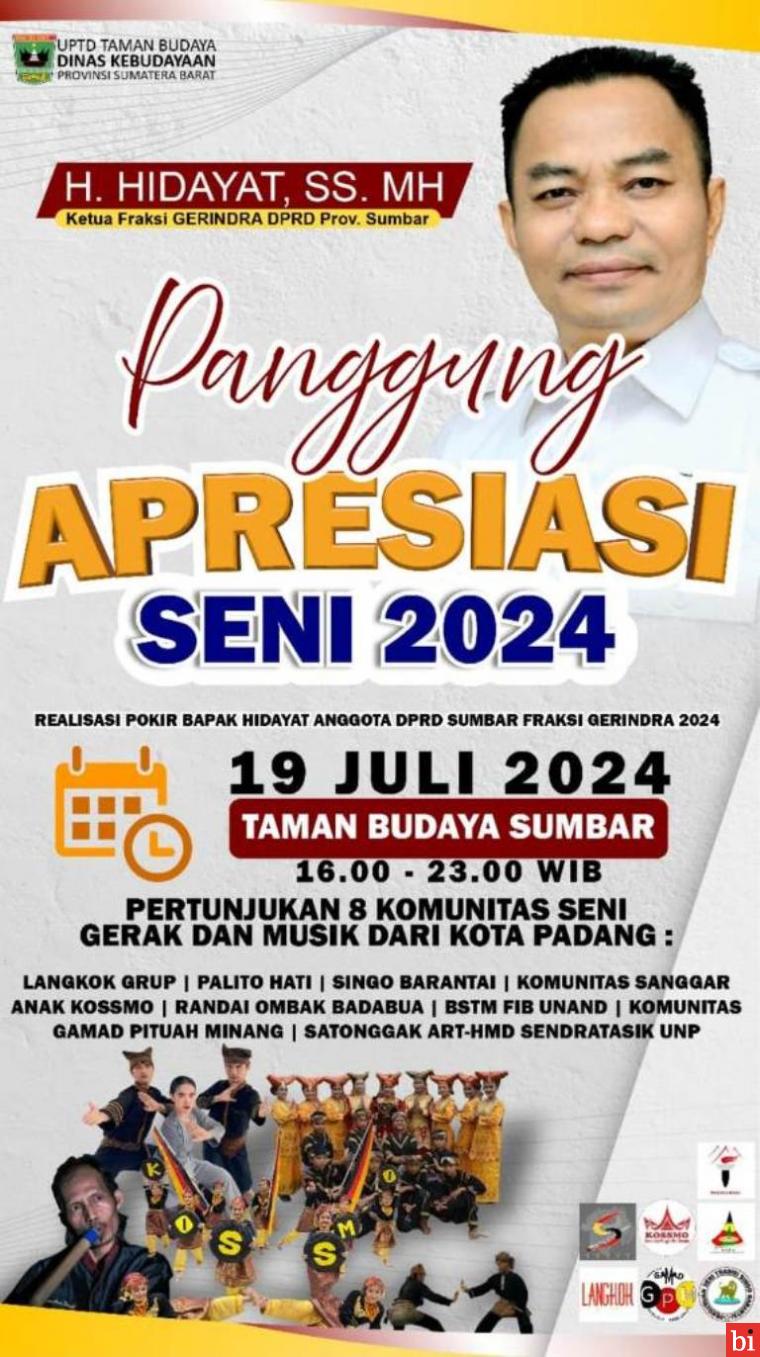 Hidayat: Panggung Apresiasi Seni 2024 Merupakan Keinginan Seniman Tradisi dan Pertunjukan...