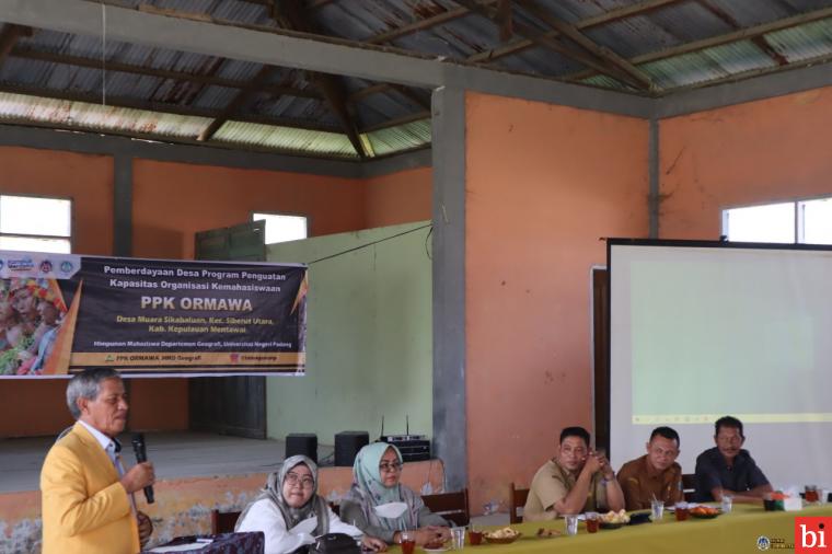 HMD Geografi Selenggarakan PPK Ormawa di Mentawai