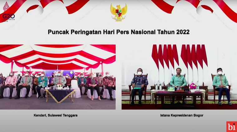 HPN 2022, Presiden Apresiasi Insan Pers yang Terus Membangun Optimisme di Tengah Pandemi