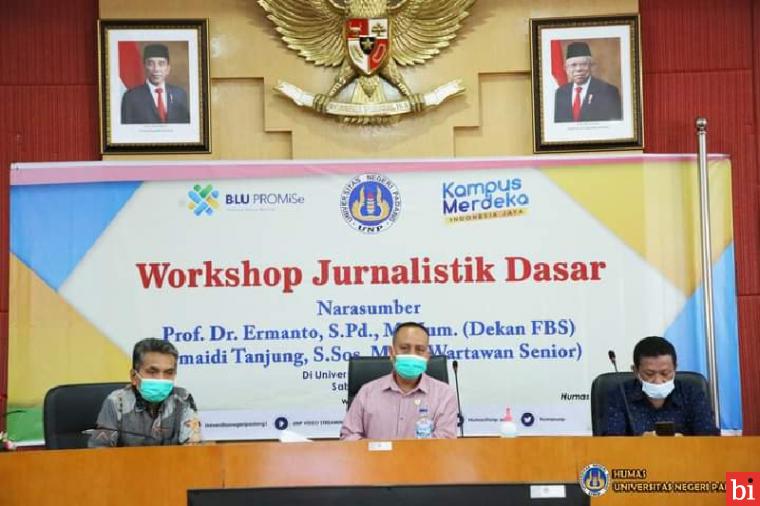 Humas UNP Gelar Workshop Jurnalistik Dasar Bagi Pengelola Majalah dan Website