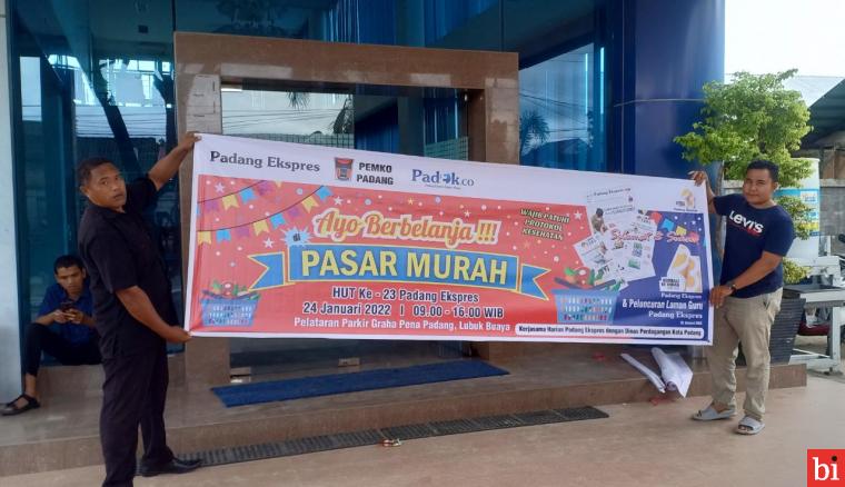 HUT ke-23, Ada Pasar Murah Sembako di Kantor Padang Ekspres