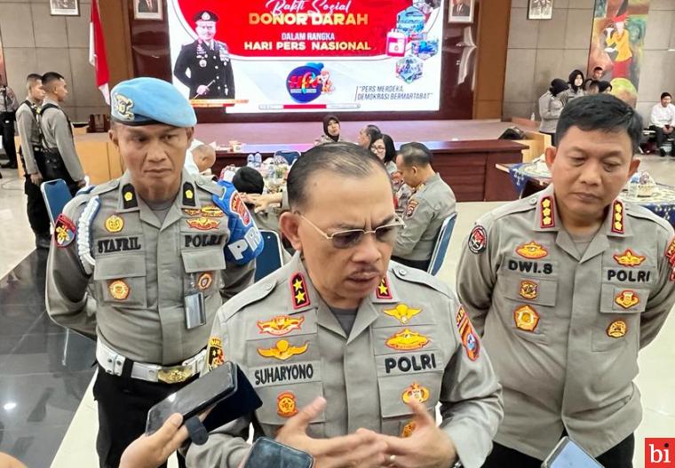 Ikut Meriahkan Hari Pers Nasional, Polda Sumbar Gelar Donor Darah