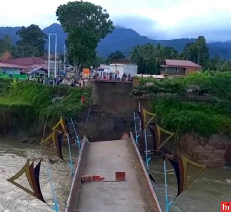 Jembatan Sikabu Bernilai Rp25 Miliar Ambruk, HM Nurnas: Jangan Salahkan Banjir Harus...