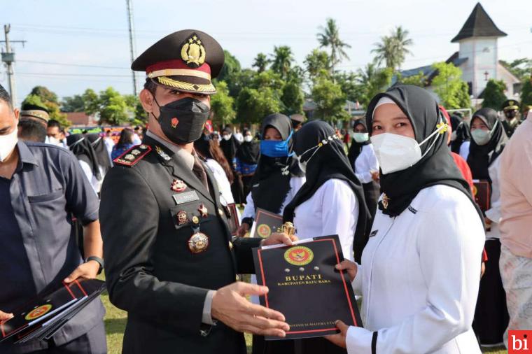 Kapolres AKBP Jose DC Fernandes.SIK Ikuti Upacara HUT RI Ke-77 Tahun 2022