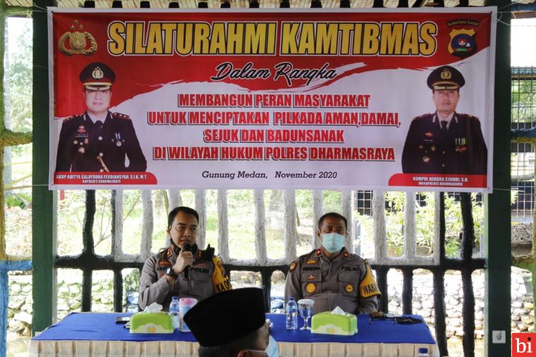 Kapolres Dharmasraya Ciptakan Pilkada Aman, Damai, dan Badunsanak Melalui Silaturahmi...