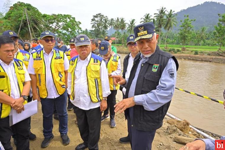 Kementerian PUPR Bersedia Membantu Perbaikan Seluruh Prasarana Umum Terdampak Bencana