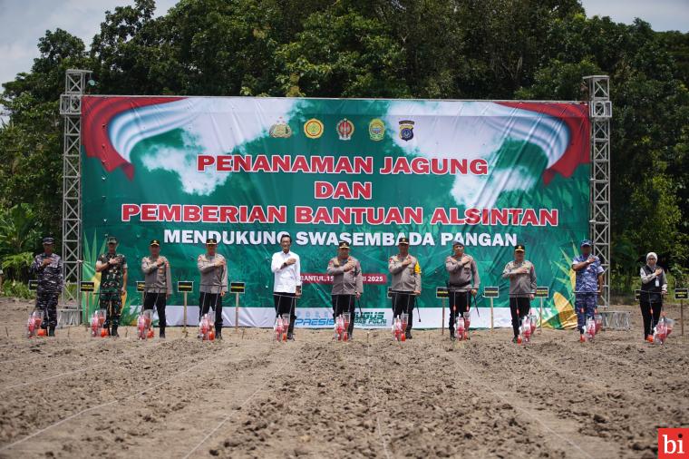 Ketahanan Pangan di Bantul: Kapolri Dorong Swasembada Jagung Nasional