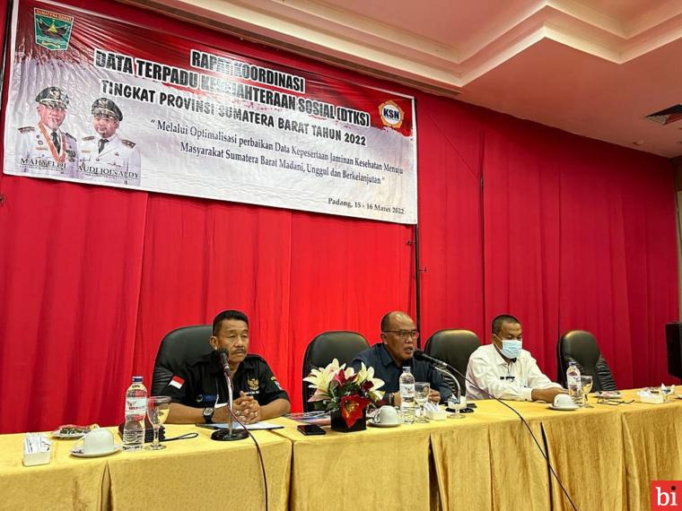 Ketua DPRD Sumbar Minta Dinsos Optimalisasi DTKS