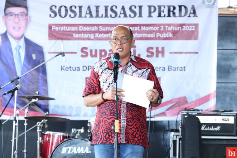 Ketua DPRD Sumbar Sosialisasikan Perda Nomor 3 Tahun 2022 di Payakumbuh