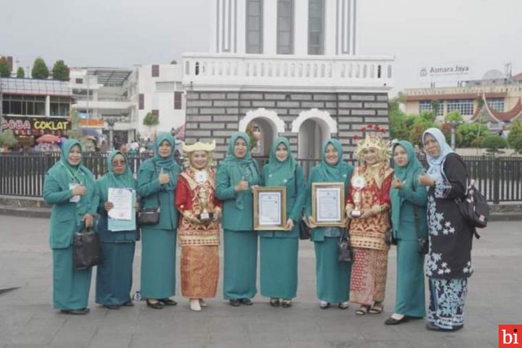 Ketua TP PKK Dharmasraya Hadiri Pembukaan Jambore Kader Berprestasi XX di Bukittinggi