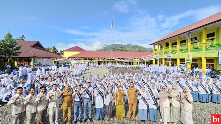 KI Sumbar Kembali Kukuhkan 150 Duta KIP di SMKN 1 Lubuk Sikaping