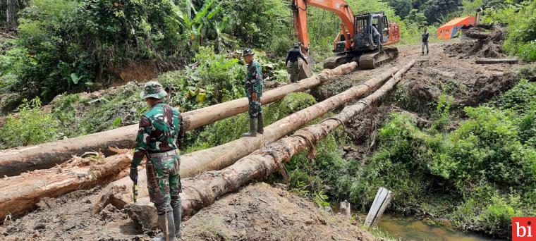 Kodim 0319 Mentawai Berjibaku Tuntaskan Target Pra TMMD