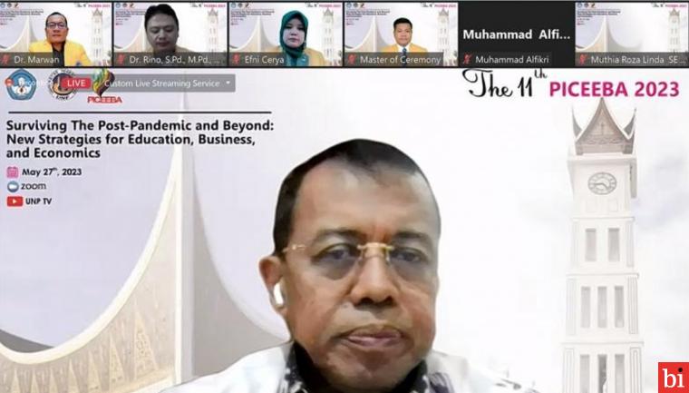Konferensi Internasional Fakultas Ekonomi PICEEBA 11 2023 Dibuka, Rektor Prof Ganefri:...