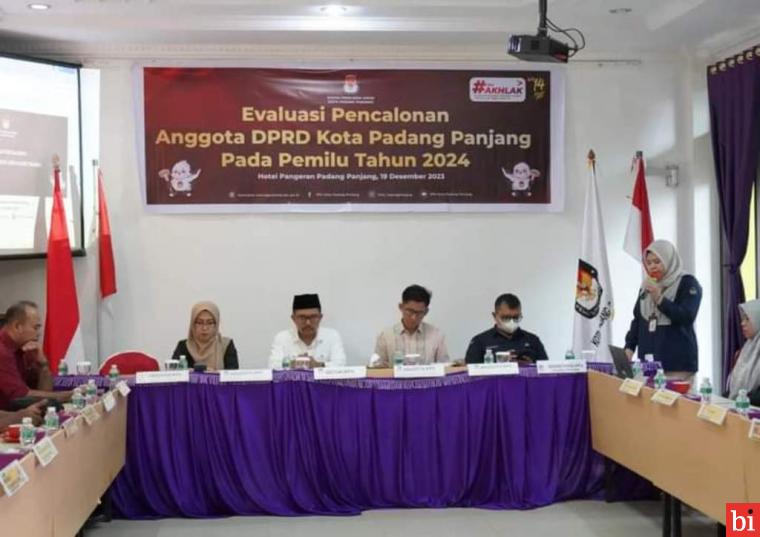 KPU Gelar Rapat Evaluasi Pencalonan Anggota DPRD Pemilu 2024