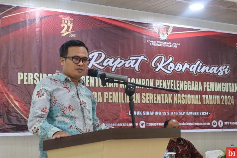 KPU Pasaman Gelar Rapat Koordinasi Persiapan Pembentukan KPPS untuk Pemilu Serentak 2024