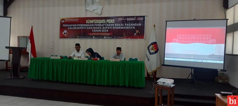 KPUD Dharmasraya Gelar Konferensi Pers Persiapan Pendaftaran Bakal Pasangan Calon Bupati...