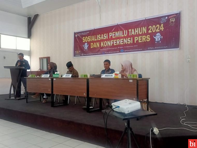 KPUD Kabupaten Dharmasraya Gelar Sosialisasi Pemilu Tahun 2024 : Melalui Pers Kita...