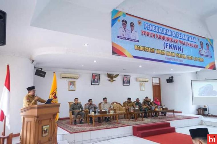 Kukuhkan FKWN Tanah Datar, Bupati Eka Putra Siapkan Waktu 24 Jam Untuk Berkoordinasi